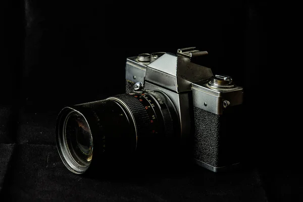 Close Old Analogue Vintage Photo Camera — Stock Photo, Image