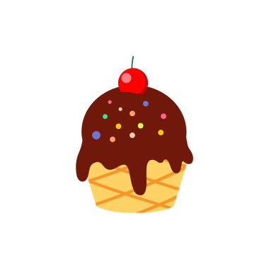 Dondurmalar lezzetli tatlı yaz dondurmaları dondurma külahları ve lolipop ikonu ağ, tasarım ve beyaz arkaplan üzerine baskı için izole edilmiş vektör çizimi