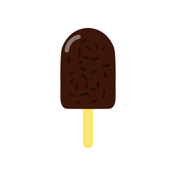 Ice Creams Tasty Sweet Summer Delicacy Sundaes Ice Cream Cones — Stock Vector