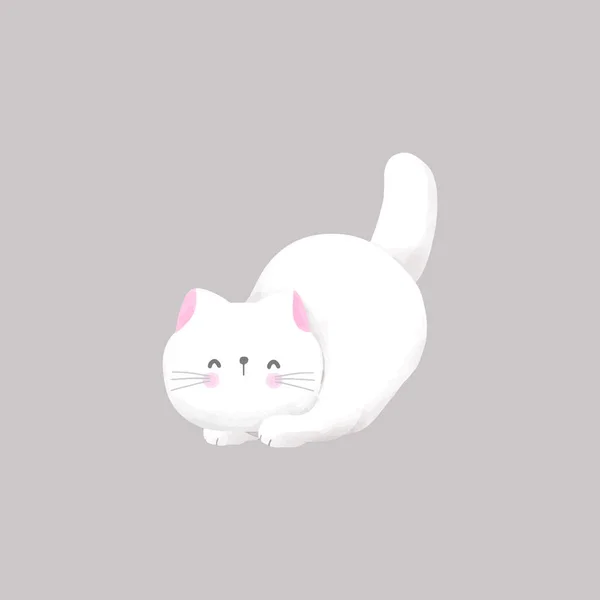 ภาพเวกเตอร าแมวส ขาวน — ภาพเวกเตอร์สต็อก