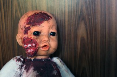 Korkunç kanlı bebek Cadılar Bayramı konsepti, Gizemli Hayalet Bebeği, Korkunç Korku Bebeği