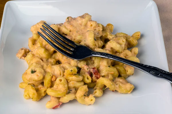 Lobster Mac Cheese Served Plate Royalty Free Stock Photos