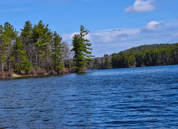 Uma Vista Lagoa Paradisíaca Princeton Massachuvania — Fotografia de Stock