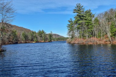 Massachusetts 'in Worcester ilçesindeki cennet göleti.