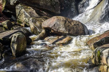  water flowing from trap falls in ashby massachusetts clipart