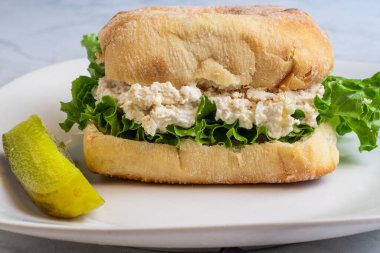  Ciabatta rulosunda turşulu tavuk salatası., 