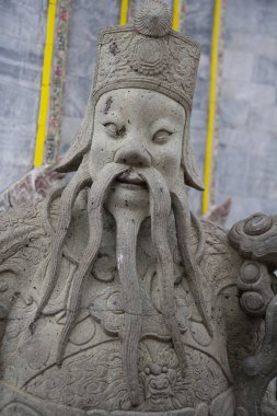 Wat Phra Kaew 'deki Muhafız heykeli (Zümrüt Buda Tapınağı), Bangkok Tayland