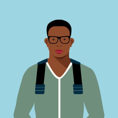 Sırt çantalı Kara Un Güzel Akıllı İnsan