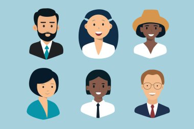 Farklı milletlerden farklı insanlar, karakterlerin ten rengini simgeler