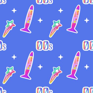 100 'lük, 2000' lik pürüzsüz desen, saç tokası, lav lambası. biçim mavisi