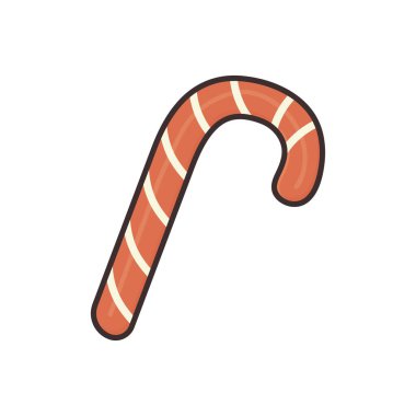 Çubukta lolipop, yılbaşı şekeri. beyaz arkaplan