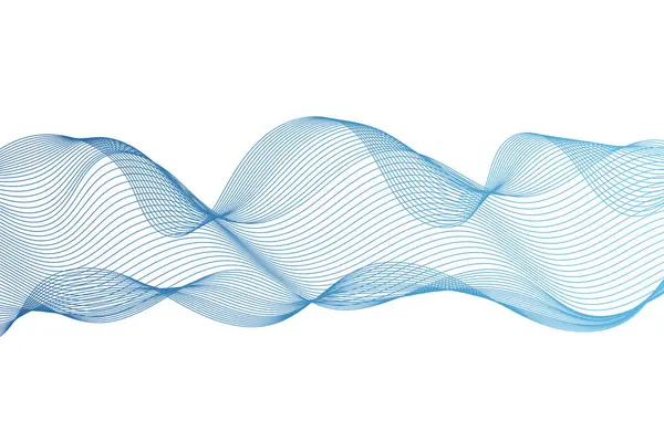Arrière Plans Lignes Abstraites Voile Bleu Illustration Vectorielle Élément Conception — Image vectorielle