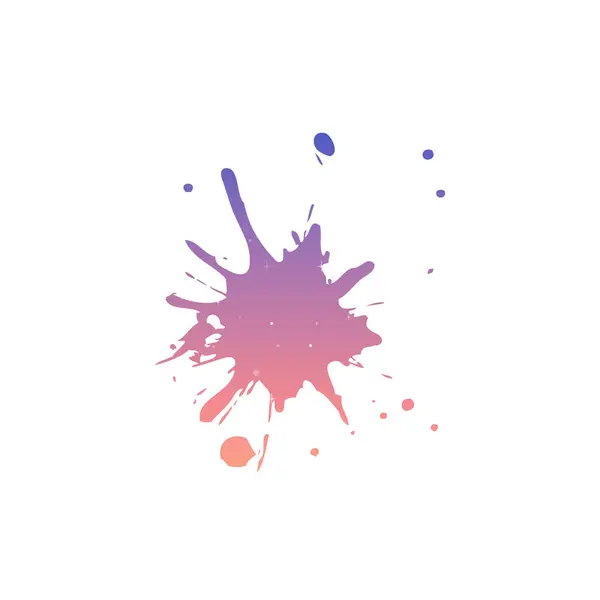 Silhouette Glänzende Stelle Schandfleck Vektorillustration Gradient Blau Und Rosa — Stockvektor