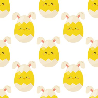 Hatun şeklinde kusursuz paskalya yumurtaları. Tasarım, ambalaj kağıdı ve kumaş için vektör.