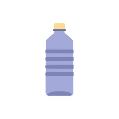 İzole edilmiş beyaz arka planda su şişesi. Vektör illüstrasyonu