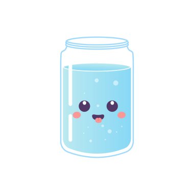 Su ve karakter vektörü ile daha fazla su kavanozu iç 