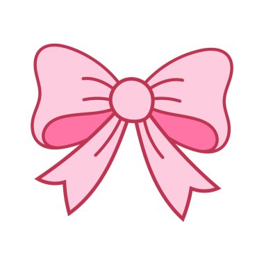 Çekici pembe fiyonk çizimi, batı temalı çıkartmalar, kız tasarımları ve eğlenceli yaratıcı projeler için harika..