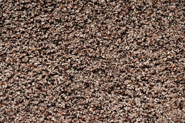 Kahverengi Küçük Taşların Üst Görünümü Grunge Desenli Kaba Arkaplan Veya — Stok fotoğraf