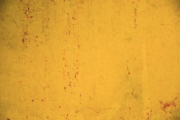 Aged Yellow Weathered Textured Background Grunge Rough Surface Backdrop — Stock Photo, Image
