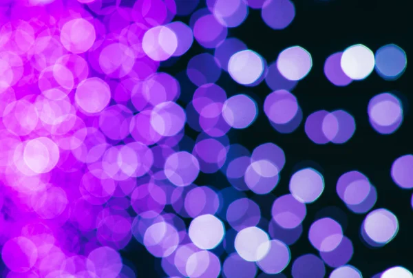 Неоновый Фиолетовый Абстрактный Фон Синего Боке Размытые Круги Света — стоковое фото