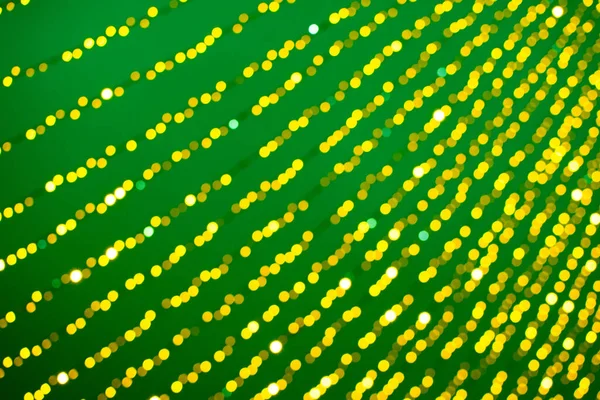 Zelené Žluté Abstraktní Pozadí Bokeh Rozostřené Rozmazané Světla Věnce — Stock fotografie
