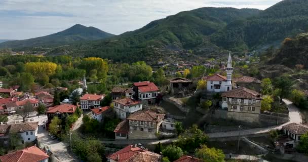 Wioska Tarakli Sakarya Turcja Znana Tradycyjnych Historycznych Tureckich Domów — Wideo stockowe