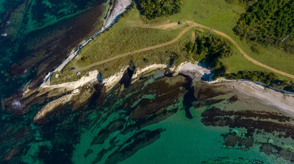 Κοντά Στο Χωριό Κέφκεν Μορφολογικά Βράχια Και Μαύρη Θάλασσα Κοκαέλι — Φωτογραφία Αρχείου