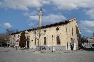 Afyonkarahisar, Turkey, January 17, 2023: Bolvadin district Carsi (Ulu) mosque
