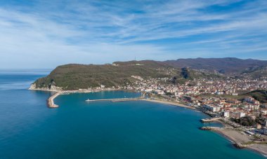 Kastamonu Province, Cide District offers a unique view with its large beach and greenery