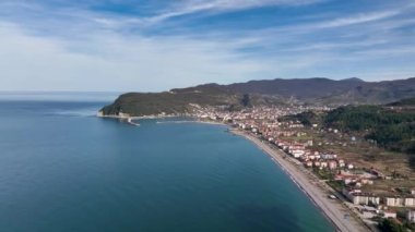 Kastamonu Province, Cide District offers a unique view with its large beach and greenery