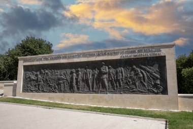 Gallipoli, Canakkale, Turkey - September 26, 2021: This martyrdom was built in the memory of 57th Regiment giving thousands of martyrs and injured in the Canakkale Wars.