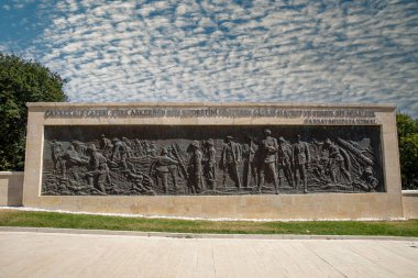 Gallipoli, Canakkale, Turkey - September 26, 2021: This martyrdom was built in the memory of 57th Regiment giving thousands of martyrs and injured in the Canakkale Wars.