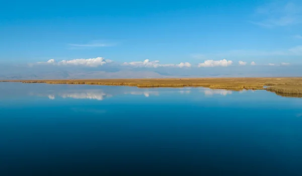 Lago Eber Juncos Afyonkarahisar Turquia — Fotografia de Stock