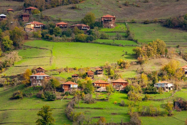 Provincia Kastamonu Distrito Pnarba Casas Antiguas Vistas Pueblo — Foto de Stock