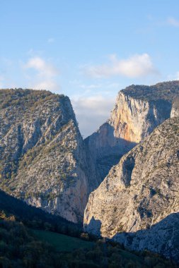 Valla Kanyonu 'nun Kure dağları, Pinarbasi, Kastamonu, Türkiye' deki hava manzarası