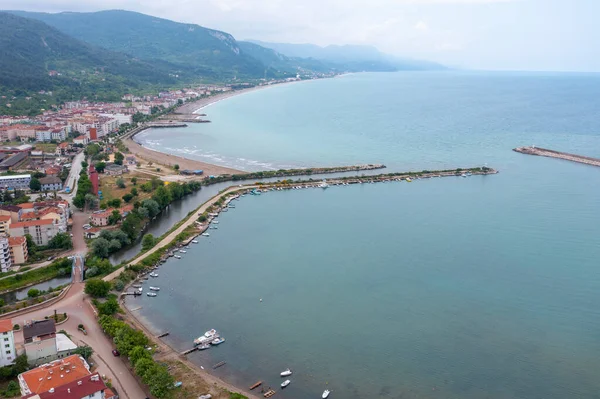 stock image Kastamonu Province, Cide District offers a unique view with its large beach and greenery