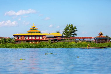 Inle Gölü ve yüzen evler, Myanmar, Burma