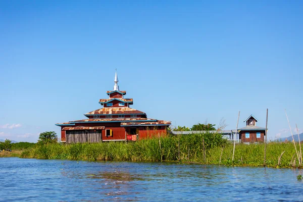 Мандалай Мьянма Ноября 2016 Года Озеро Инле Плавучие Дома Мьянма — стоковое фото
