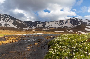 Yedigoller Kesis Dağı Erzincan Türkiye 'nin manzaralı manzarası
