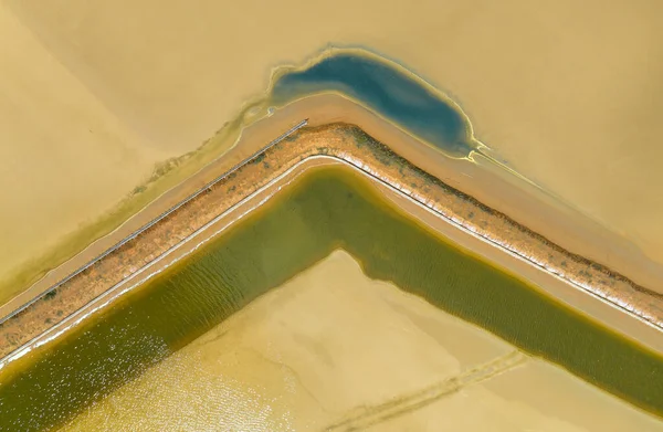 Vista Aérea Lago Acigol Denizli Turquia — Fotografia de Stock