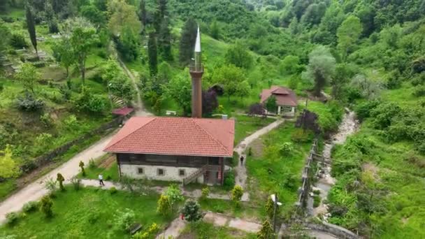 Masjid Hemsin Bersejarah Akcakoca Duzce Turki Dibangun Pada Abad Memiliki — Stok Video