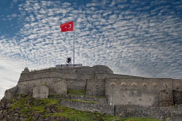 Kars Turcia Iunie 2023 Castelul Kars Turcă Kars Kalesi Vedere — Fotografie, imagine de stoc