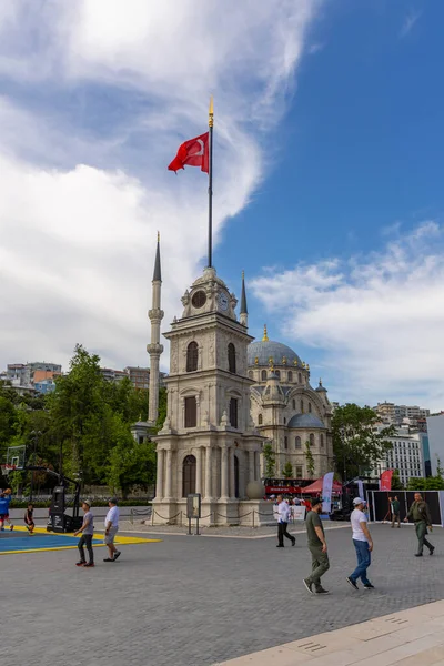 Istanbul Turcia Mai 2023 Turnul Ceas Nusretiye Aka Turnul Ceas — Fotografie, imagine de stoc