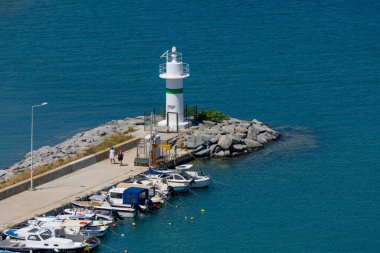 Kalekoy marina manzarası, Gökçeada (Imbros), Çanakkale, Türkiye