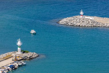 Kalekoy marina manzarası, Gökçeada (Imbros), Çanakkale, Türkiye