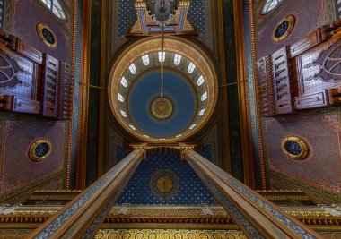 İstanbul, Türkiye, 11 Eylül 2023: Sultan Abdulhamid tarafından Beşiktaş 'ta inşa edilen Yıldız Hamidiye Camii, (Türk Yıldız Hamidiye Camisi, Beşiktaş, İstanbul))