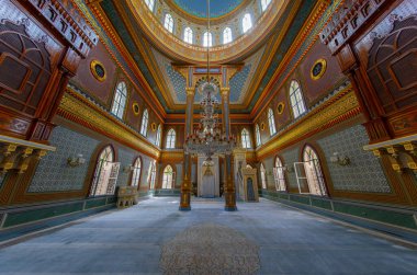 İstanbul, Türkiye, 11 Eylül 2023: Sultan Abdulhamid tarafından Beşiktaş 'ta inşa edilen Yıldız Hamidiye Camii, (Türk Yıldız Hamidiye Camisi, Beşiktaş, İstanbul))