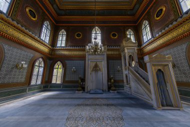 İstanbul, Türkiye, 11 Eylül 2023: Sultan Abdulhamid tarafından Beşiktaş 'ta inşa edilen Yıldız Hamidiye Camii, (Türk Yıldız Hamidiye Camisi, Beşiktaş, İstanbul))
