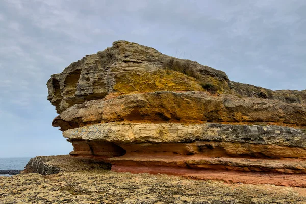 People Visit Kefken Pink Rocks Kandira District Kocaeli Turkey — Stock Photo, Image