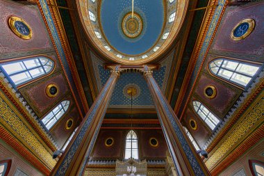 İstanbul, Türkiye, 11 Eylül 2023: Sultan Abdulhamid tarafından Beşiktaş 'ta inşa edilen Yıldız Hamidiye Camii, (Türk Yıldız Hamidiye Camisi, Beşiktaş, İstanbul))